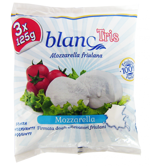Mozzarella TRIS Blanc